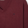 Jersey cuello pico burdeos Silbon hombre - vista 2