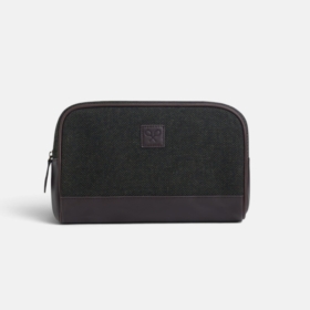 Neceser tejido espiga verde Silbon hombre