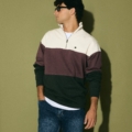 Sudadera media cremallera bloques verde Silbon hombre - vista 3
