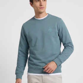 Sudadera traveller club petróleo Silbon hombre