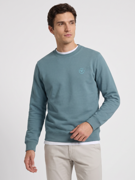 Sudadera traveller club petróleo Silbon hombre