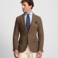 Americana espiga marrón Silbon hombre - vista 3
