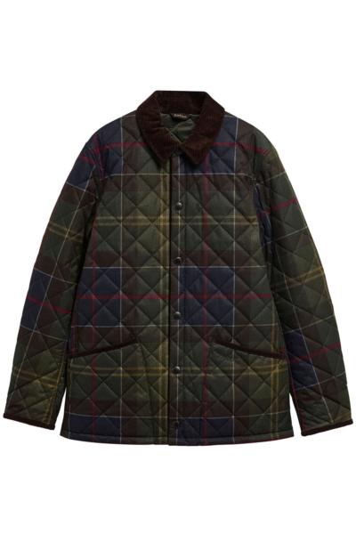 Chaqueta Barbour Icons Tartan Heritage Liddesdale, vista frontal del estampado tartán