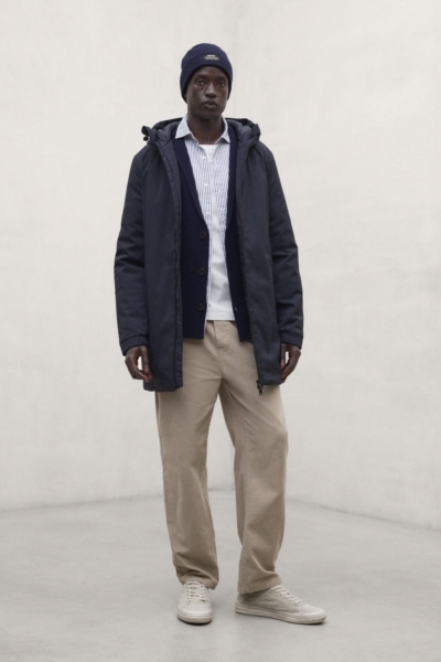 Abrigo Ecoalf hombre Pasu Azul marino