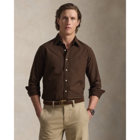 Camisa Oxford Custom Fit teñida Polo Ralph Lauren Marrón nuez moscada - imagen 1