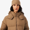 Chaqueta acolchada con capucha hidrófuga Lacoste mujer Marrón - imagen 3 Chaqueta acolchada con capucha hidrófuga Lacoste mujer Marrón - imagen 3