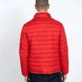 Chaqueta reversible Montecarlo Harper & Neyer Rojo y verde safari - cara roja, detalle Chaqueta reversible Montecarlo Harper & Neyer Rojo y verde safari - cara roja, detalle