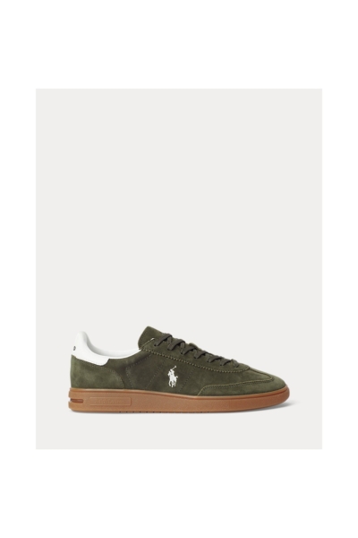 Deportiva Bedford de ante Polo Ralph Lauren Beige y blanco - imagen 1