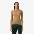 Jersey de punto 3D de lana merino Lacoste mujer Beige - imagen 1