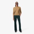 Jersey de punto 3D de lana merino Lacoste mujer Beige - imagen 2