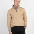 Jersey Zipper Harper & Neyer Camel - imagen 1