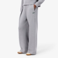Pantalón de chándal de canalé de corte acampanado Lacoste mujer Gris vigoré - imagen 3