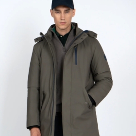 Parka Balham Harper & Neyer Verde militar - vista frontal Parka Balham Harper & Neyer Verde militar - vista frontal