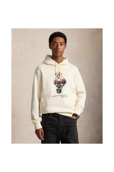 Sudadera de felpa con Polo Bear Polo Ralph Lauren Crema club - imagen 1 Sudadera de felpa con Polo Bear Polo Ralph Lauren Crema club - imagen 1