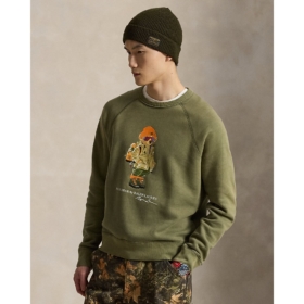 Sudadera de felpa con Polo Bear Polo Ralph Lauren Verde oliva - imagen 1