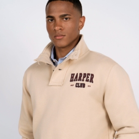 Sudadera Half Buttoned Ravens Harper & Neyer Camel - imagen 1 Sudadera Half Buttoned Ravens Harper & Neyer Camel - imagen 1