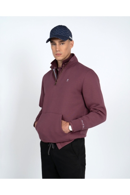 Sudadera Half Zipper Winner Harper & Neyer Burdeos - imagen 1 Sudadera Half Zipper Winner Harper & Neyer Burdeos - imagen 1