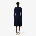 Vestido de petit piqué con cinturón y cuello polo Lacoste mujer Azul marino - imagen 4 Vestido de petit piqué con cinturón y cuello polo Lacoste mujer Azul marino - imagen 4